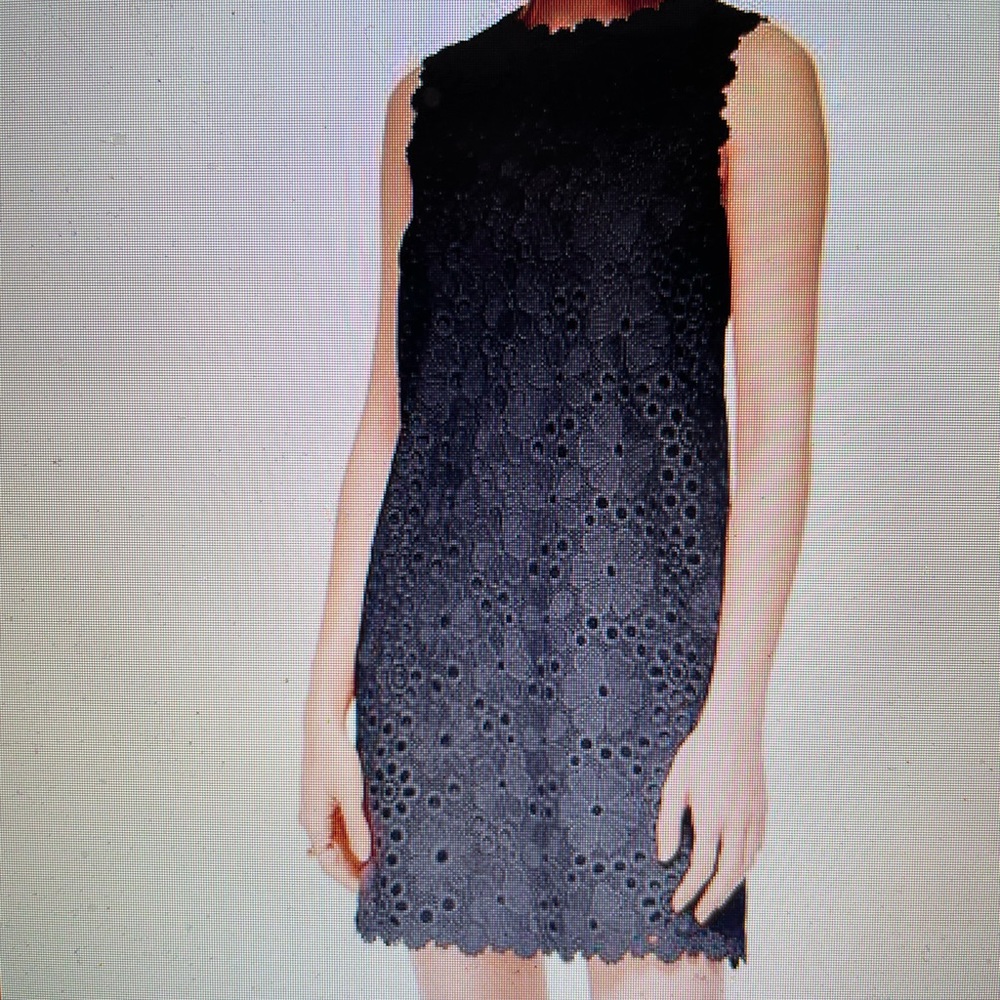 Beautiful Lace Kate Spade Sleeveless Dress with Flower Patterned Lacing